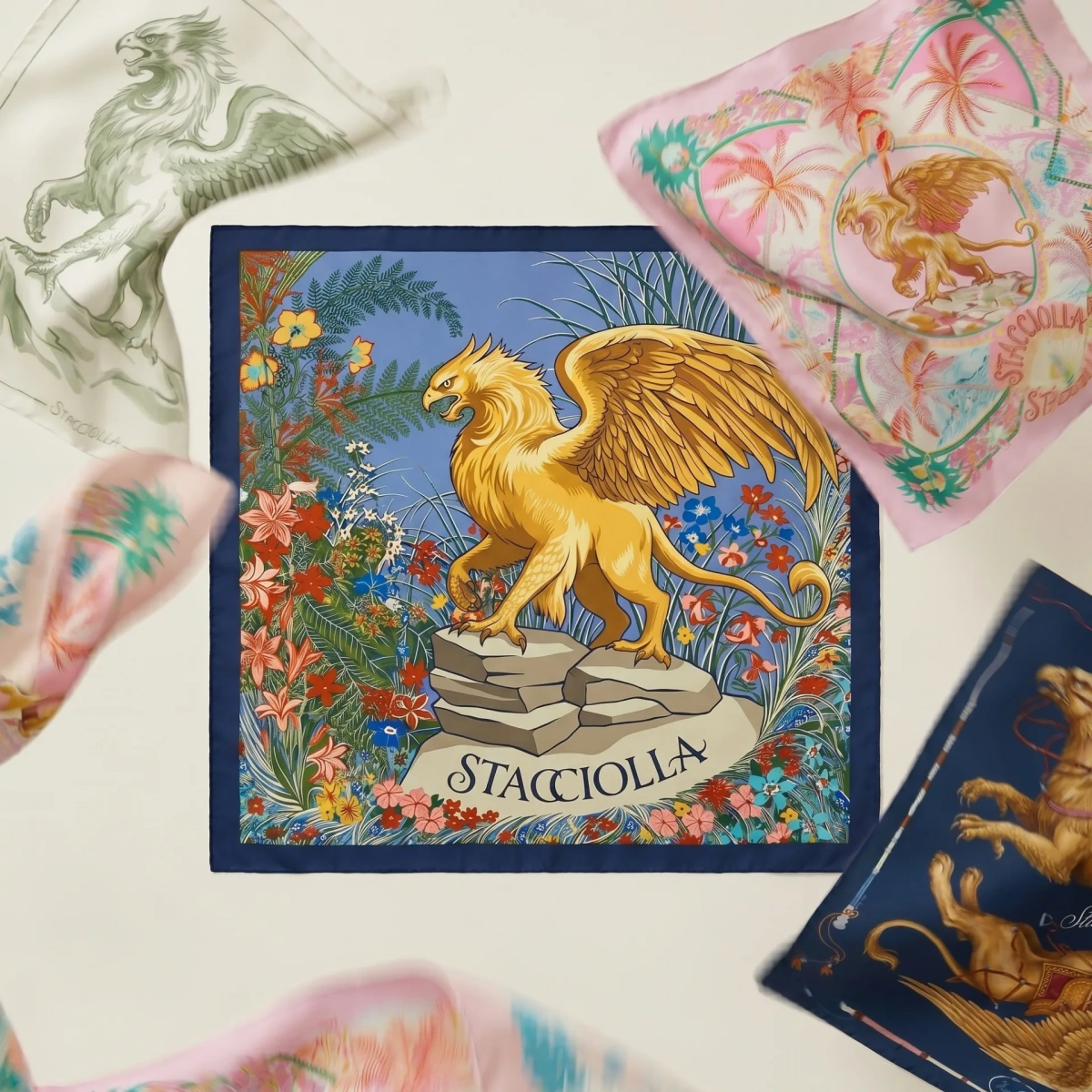 Blind Silk Scarf lifestyle
