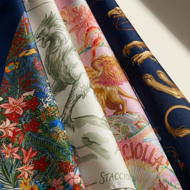 Blind Silk Scarf lifestyle